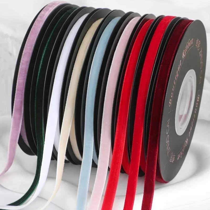 5yards/roll Wide 6mm Velvet Ri - огляд і ціна Velvet Ribbon Roll