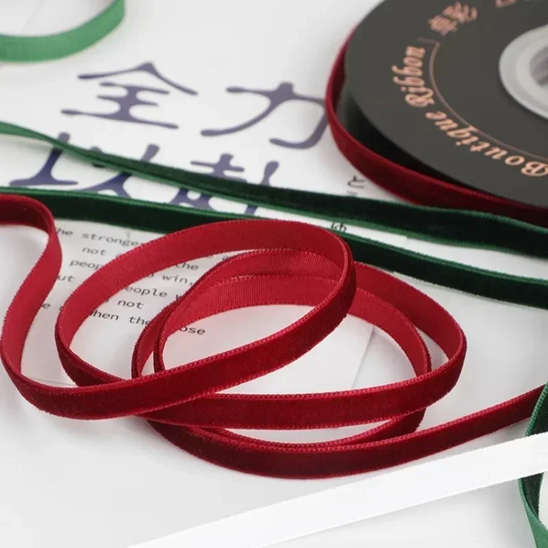 5yards/roll Wide 6mm Velvet Ri - огляд і ціна Velvet Ribbon Roll