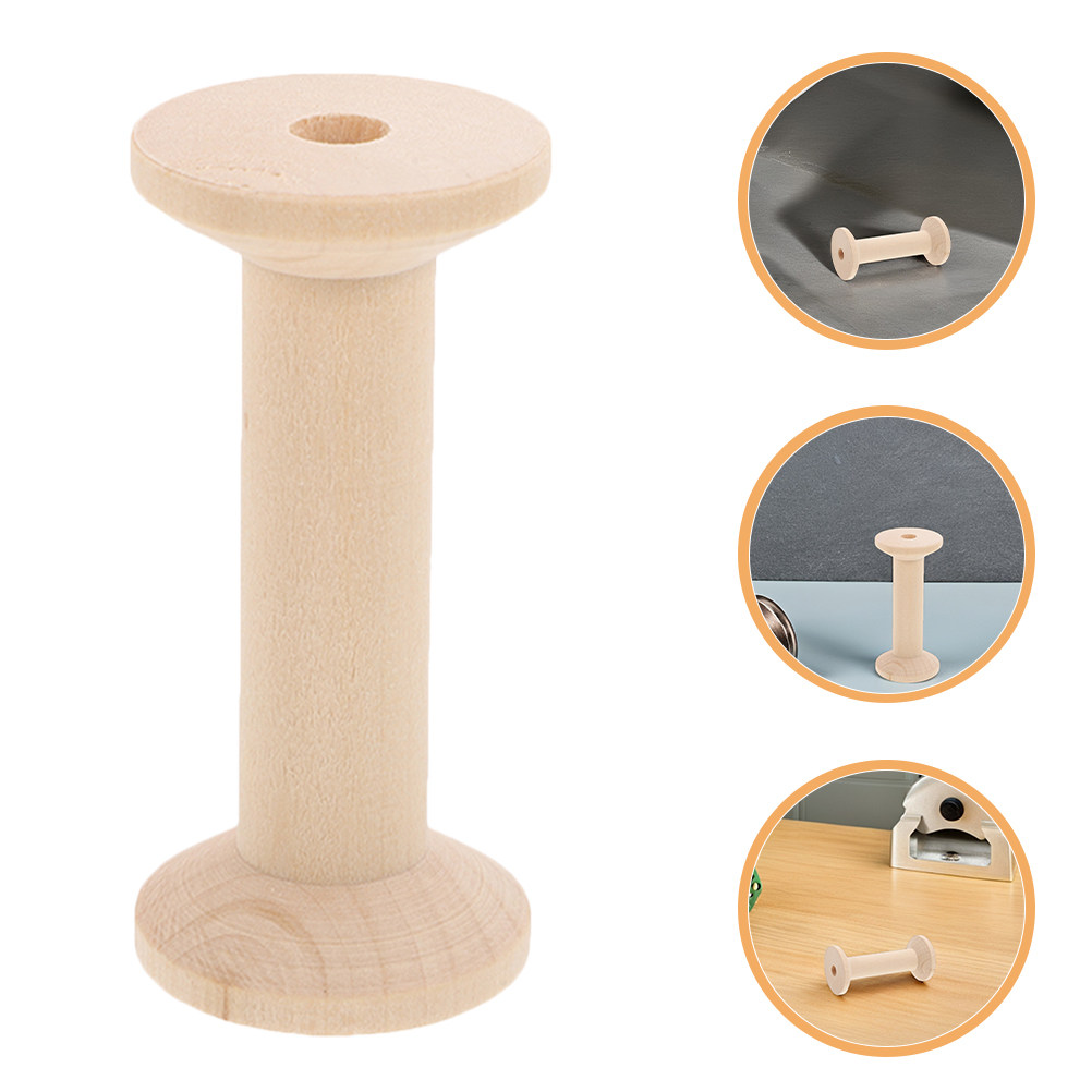 4Pcs Wooden Thread Spools Set  - огляд і ціна Embroidery Craft