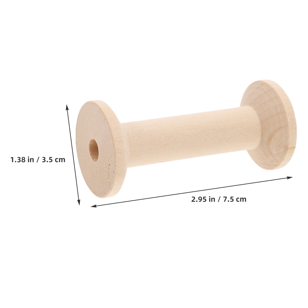 4Pcs Wooden Thread Spools Set  - огляд і ціна Embroidery Craft