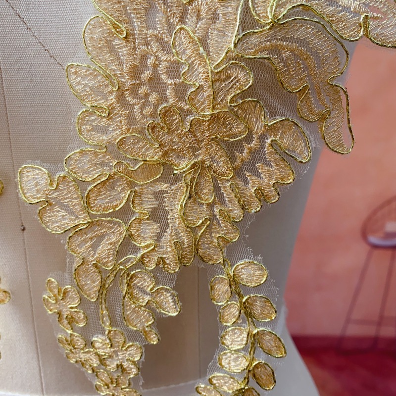 Gold Lace Trim for Wedding DIY - огляд і ціна Craft Embellishments