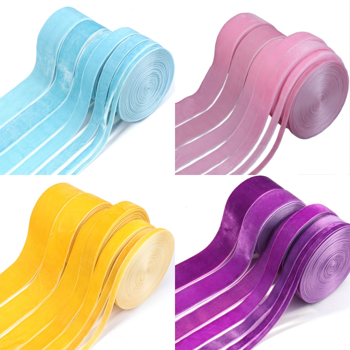 5-10yards/roll Velvet Ribbons  - огляд і ціна Velvet Ribbon Roll