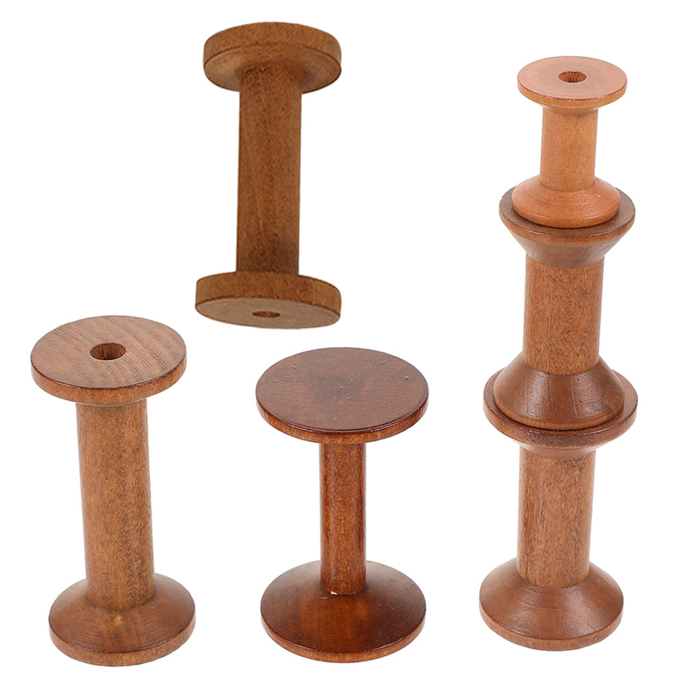 6Pcs Vintage Wooden Thread Spo - огляд і ціна Embroidery Craft