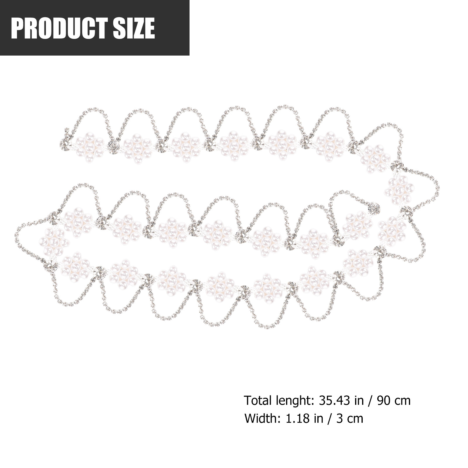Premium Rhinestone Pearl Chain - огляд і ціна Craft Embellishments