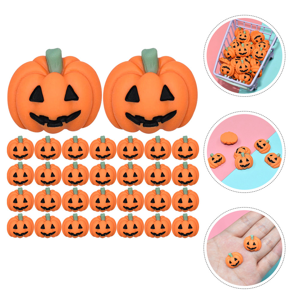 50Pcs Tiny Resin Pumpkin Charm - огляд і ціна Craft Embellishments
