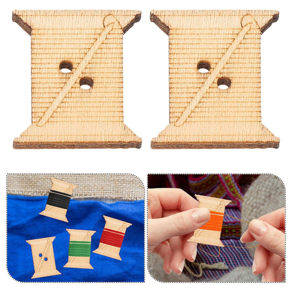100Pcs Wooden Thread Winding B - огляд і ціна Embroidery Craft